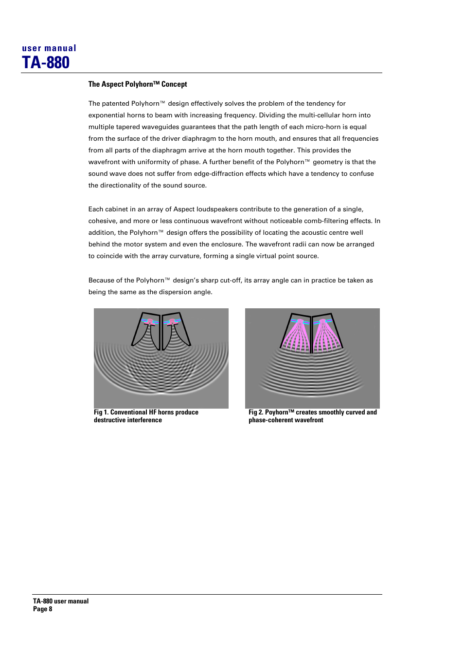 Ta-880, User manual | Turbosound ASPECT TA-880 User Manual | Page 8 / 86