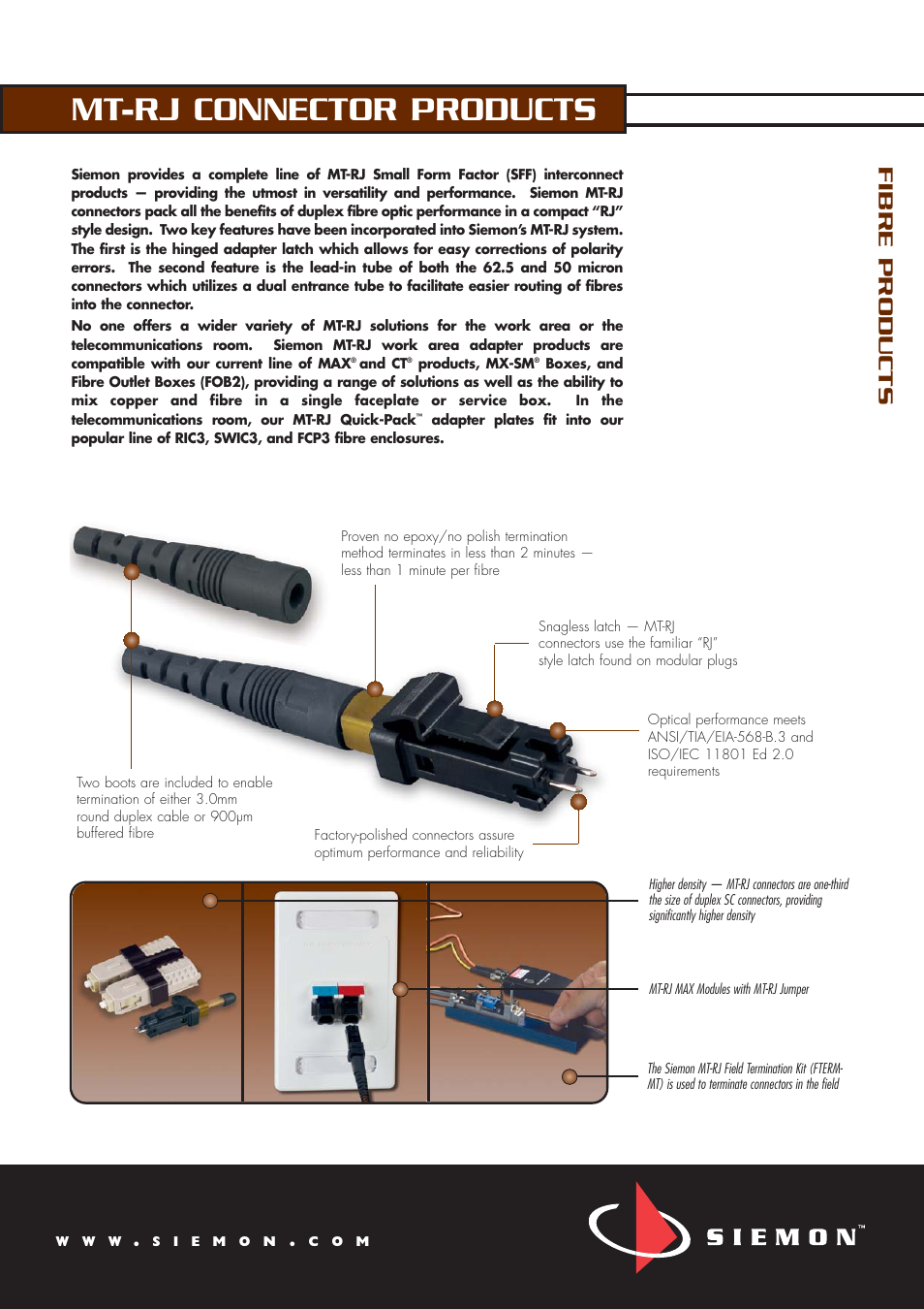 The Siemon Company MT-RJ User Manual | 4 pages