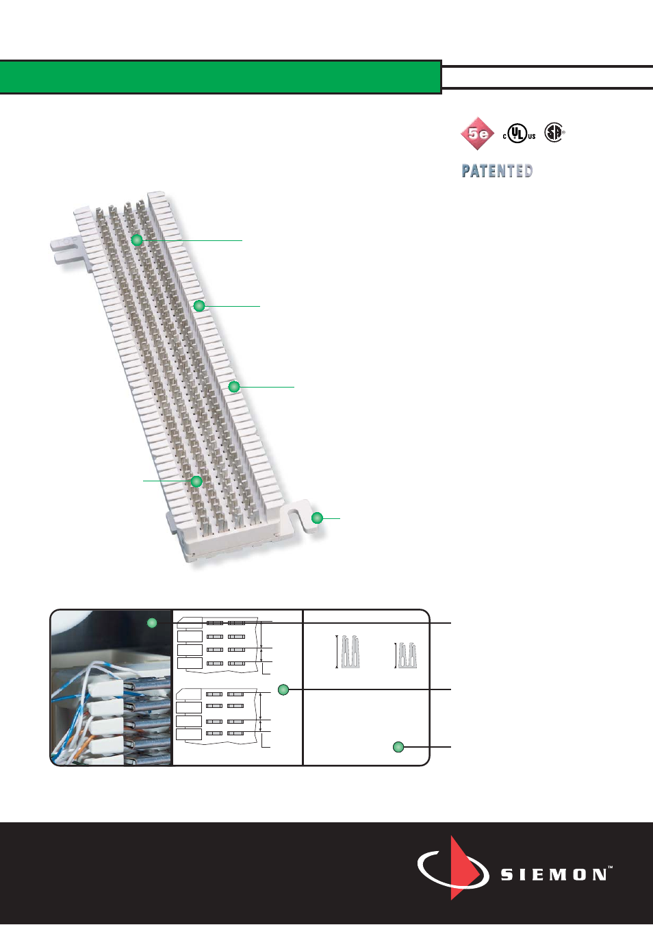The Siemon Company Block S66M1-50 User Manual | 2 pages