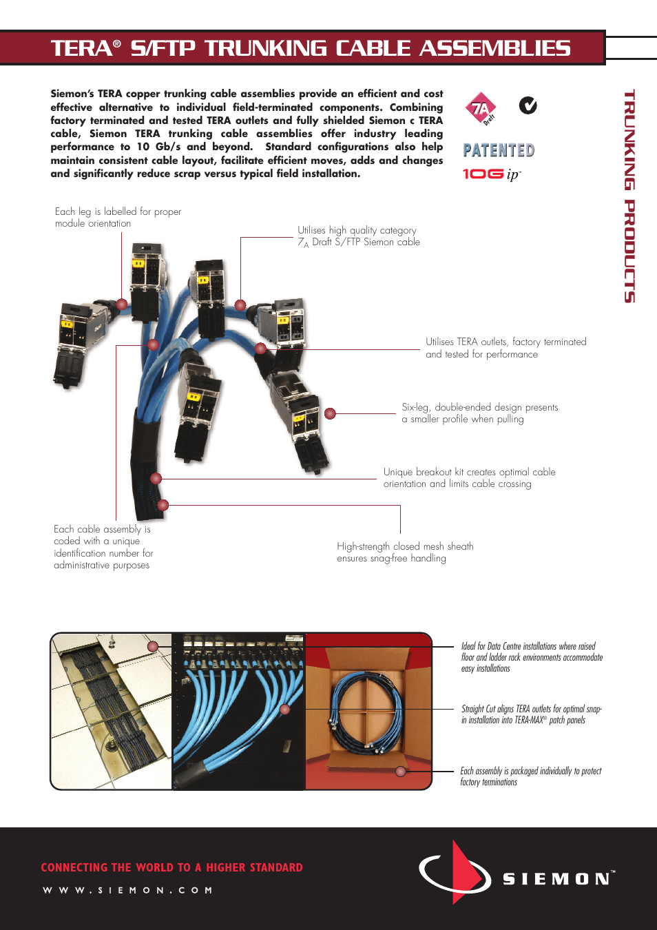 The Siemon Company TERA S/FTP User Manual | 2 pages