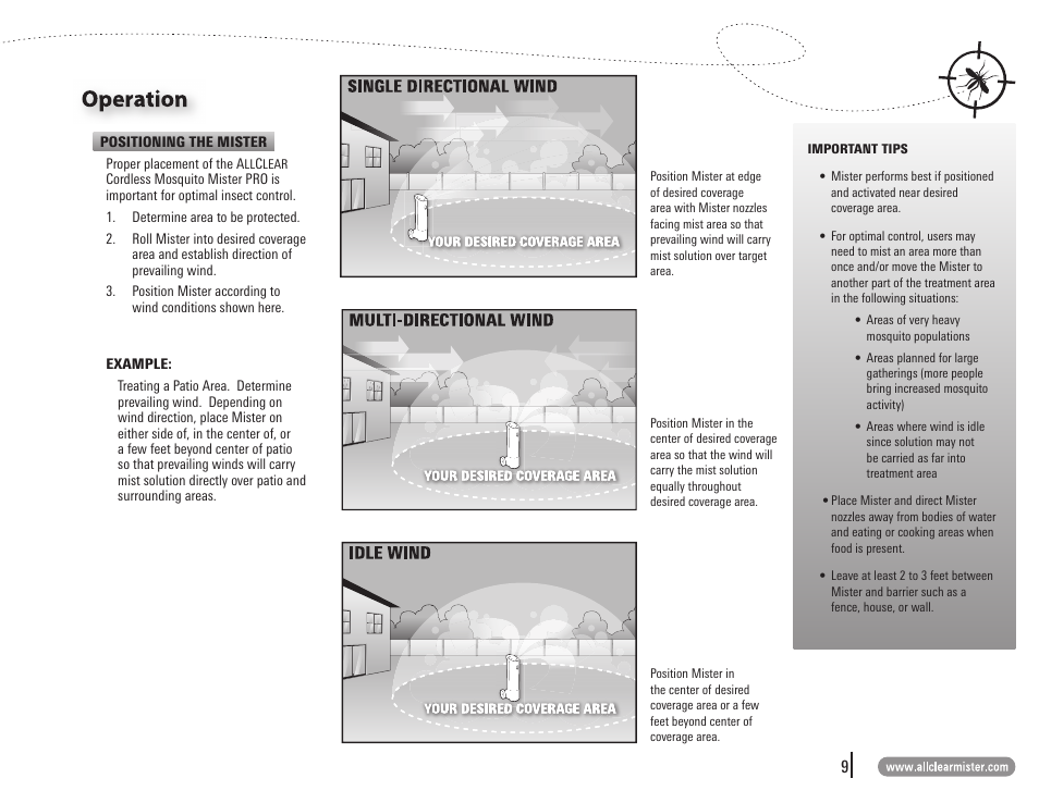 Terminix ALLCLEAR AllClear Mosquito Mister User Manual | 1 page
