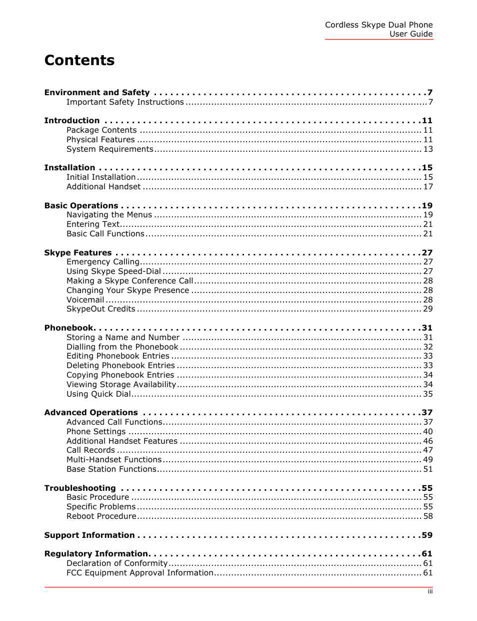 USRobotics 9630 User Manual | Page 3 / 70