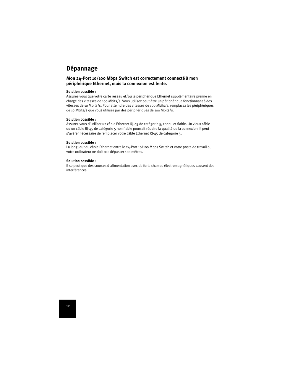 Dépannage | USRobotics 7924C User Manual | Page 16 / 88