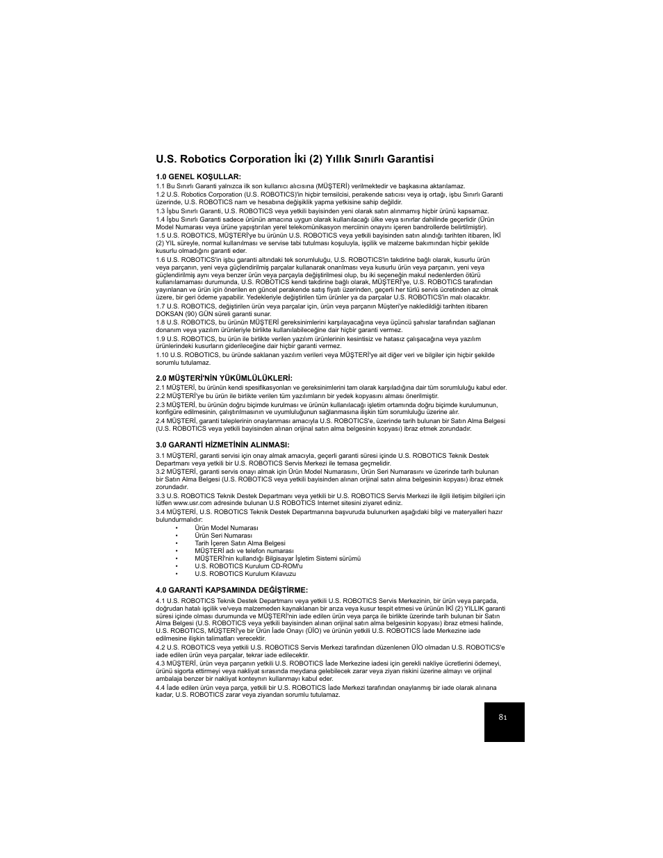 USRobotics 7924C User Manual | Page 85 / 88