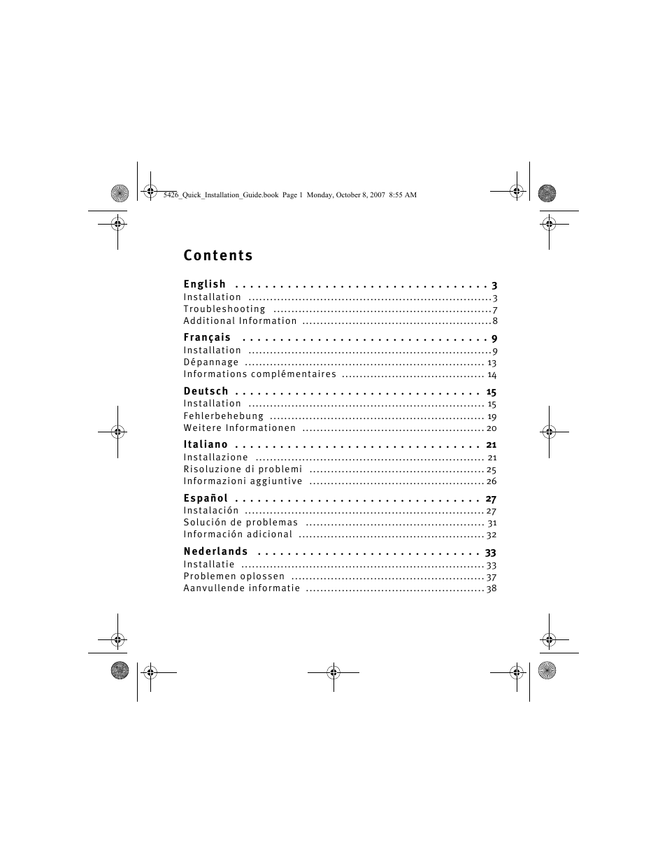 USRobotics 5426 User Manual | Page 3 / 56