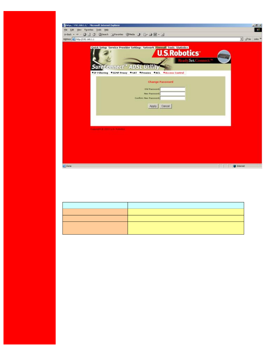 Tools page | USRobotics U.S. Robotics SureConnect ADSL Ethernet/USB Router User Manual | Page 43 / 256