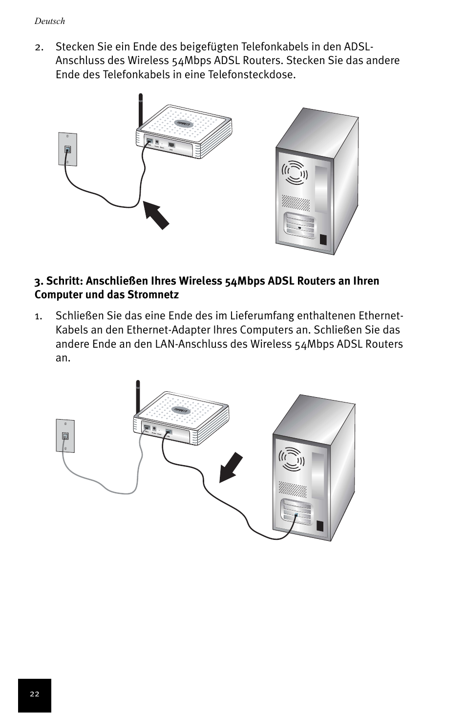 USRobotics Wireless 54Mbps ADSL Router User Manual | Page 26 / 76