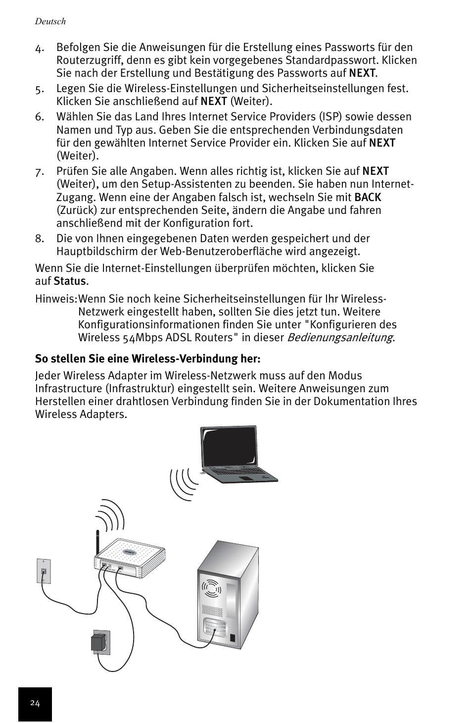 USRobotics Wireless 54Mbps ADSL Router User Manual | Page 28 / 76