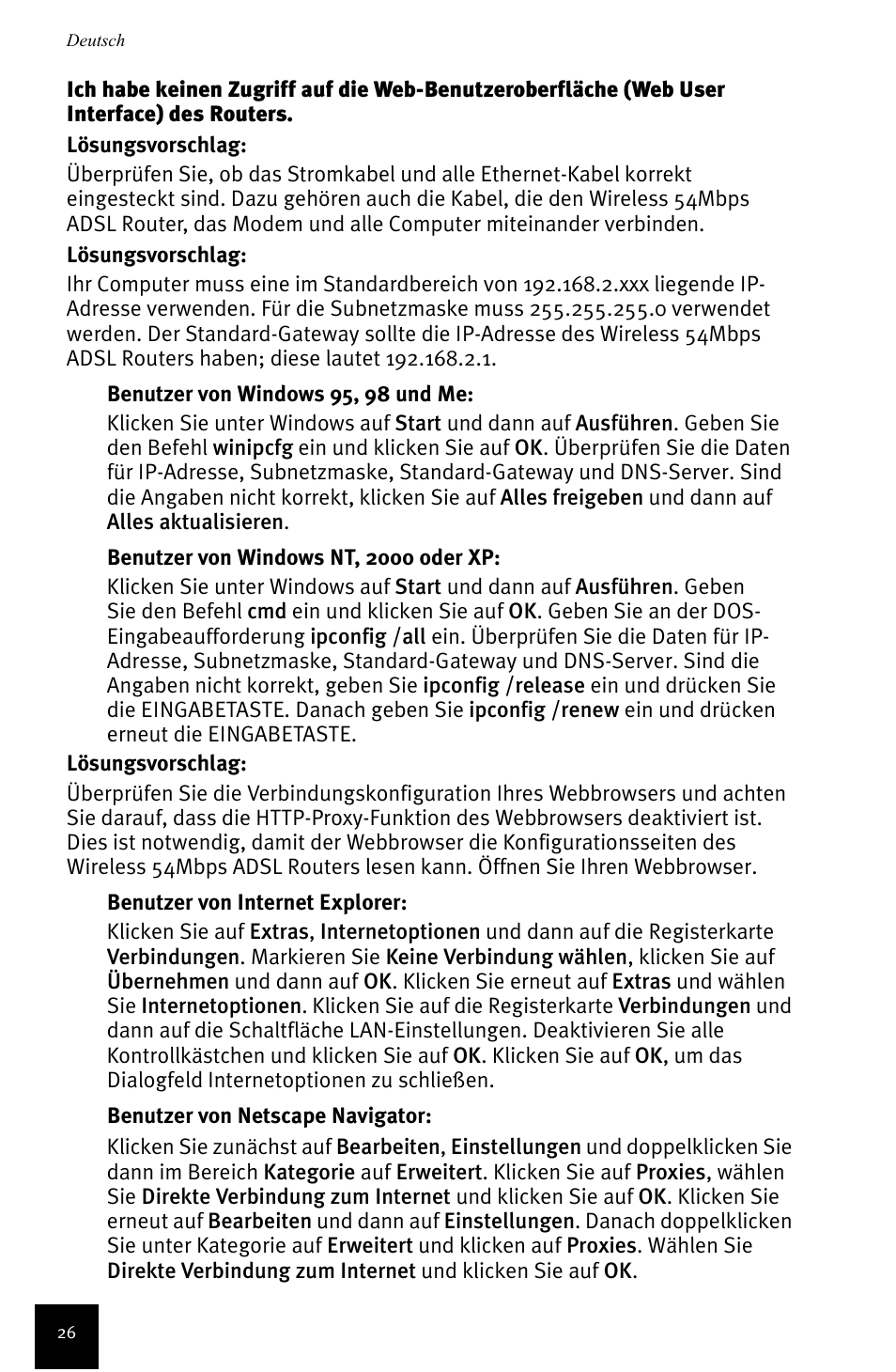 USRobotics Wireless 54Mbps ADSL Router User Manual | Page 30 / 76