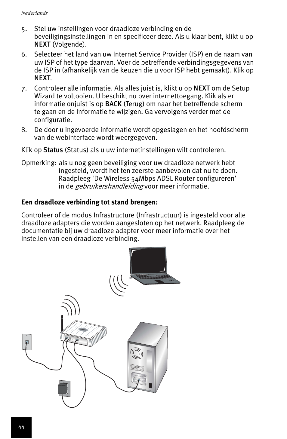 USRobotics Wireless 54Mbps ADSL Router User Manual | Page 48 / 76