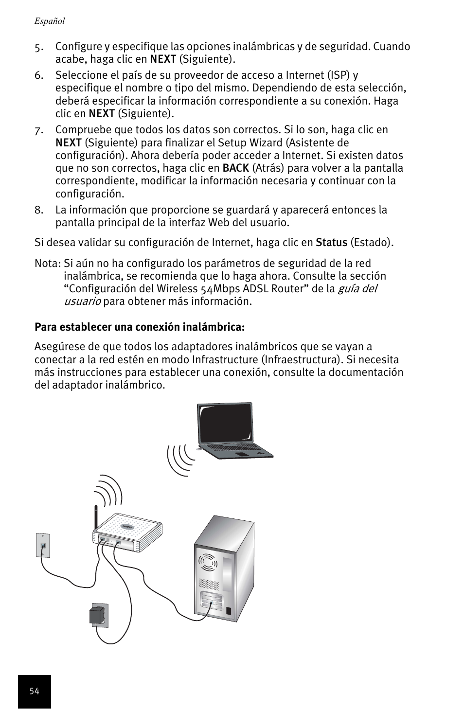 USRobotics Wireless 54Mbps ADSL Router User Manual | Page 58 / 76