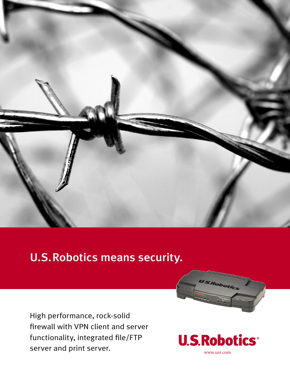 USRobotics Modem/Router User Manual | 4 pages