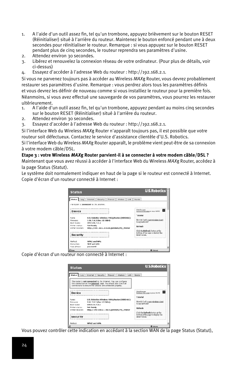 USRobotics MAXg User Manual | Page 28 / 90