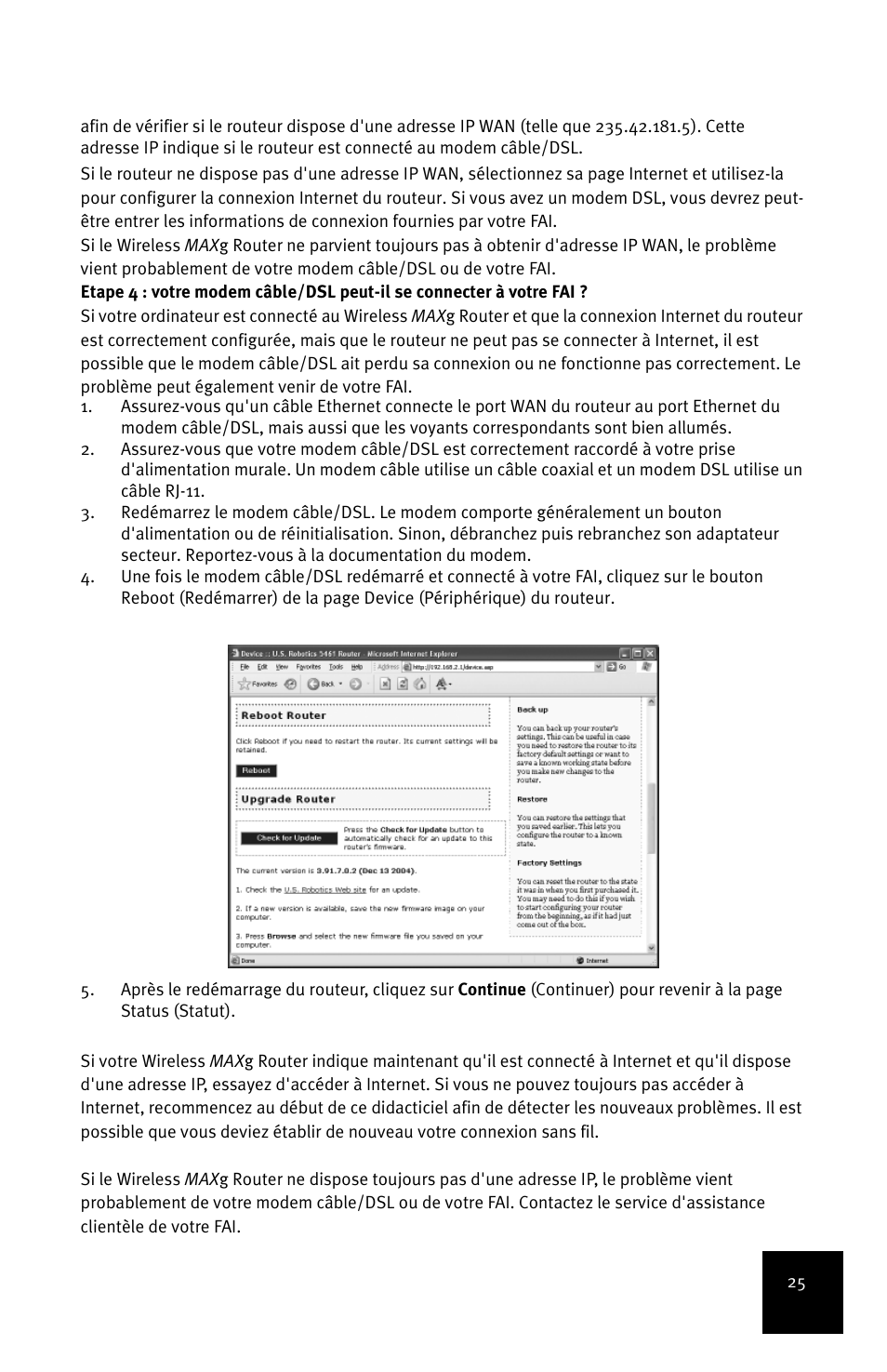 USRobotics MAXg User Manual | Page 29 / 90