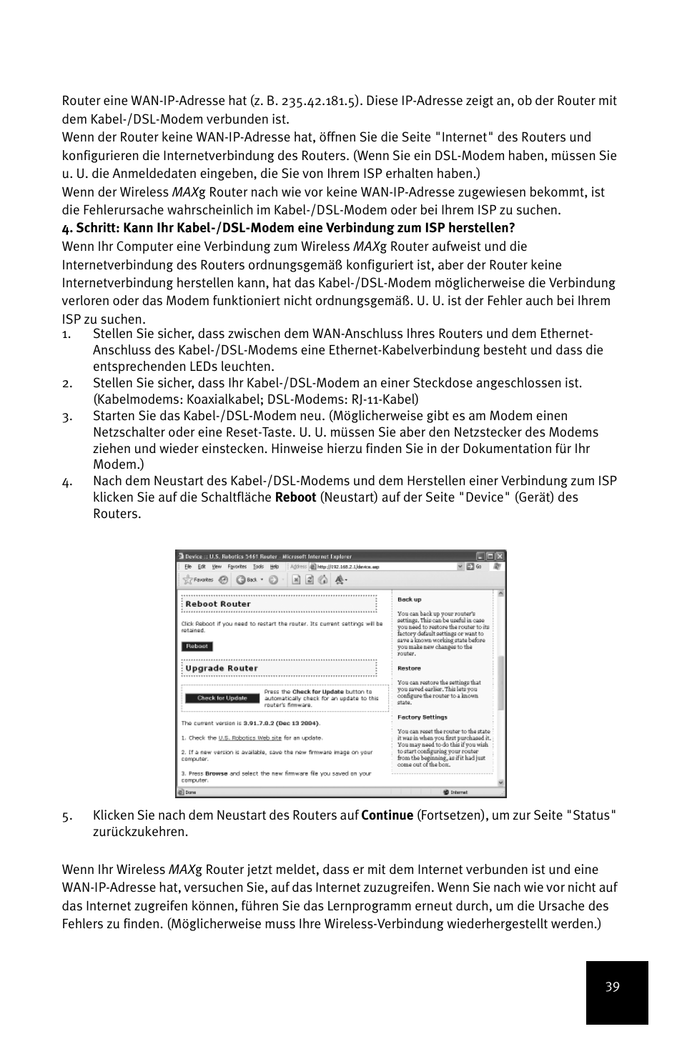 USRobotics MAXg User Manual | Page 43 / 90