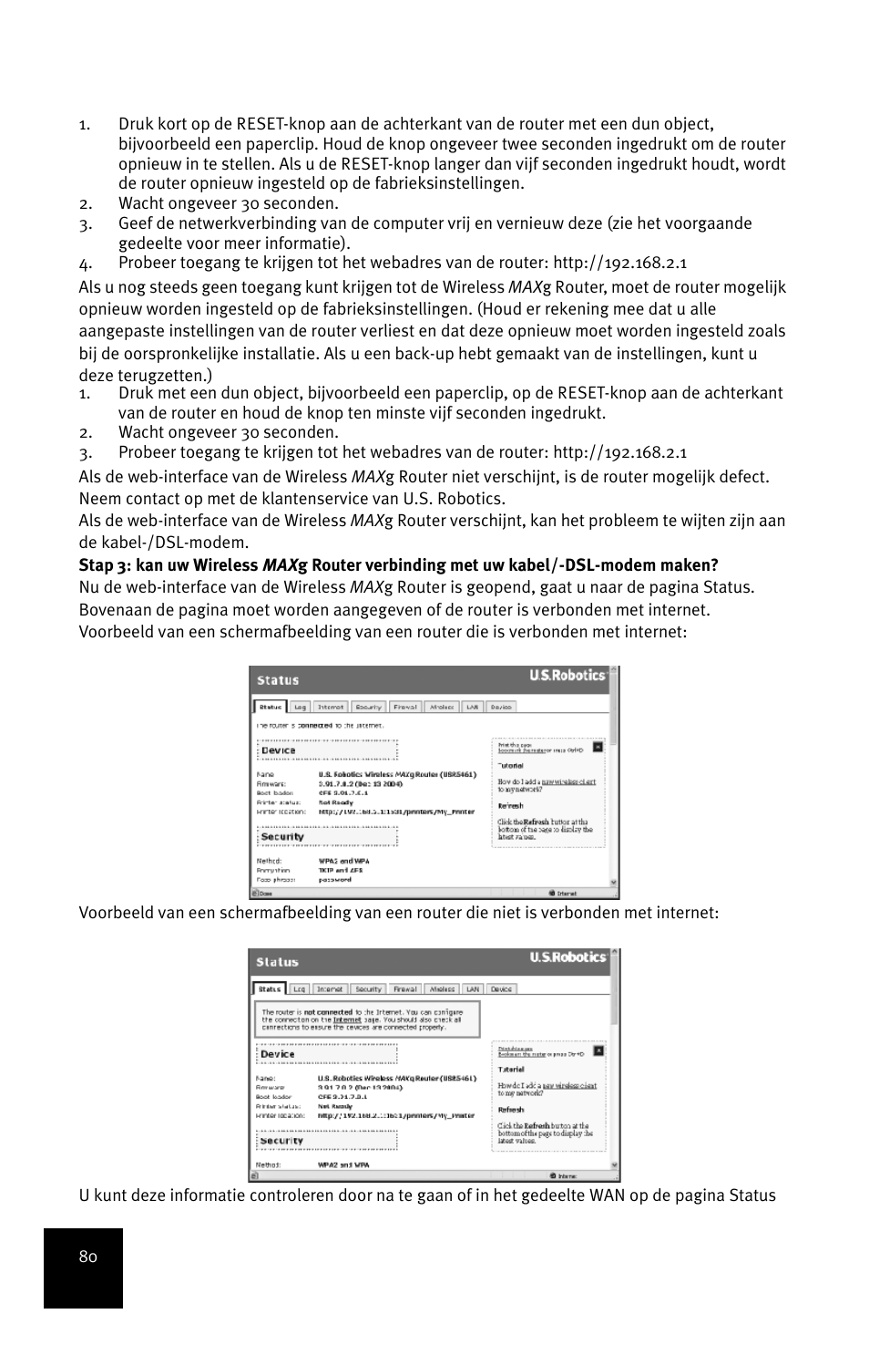 USRobotics MAXg User Manual | Page 84 / 90