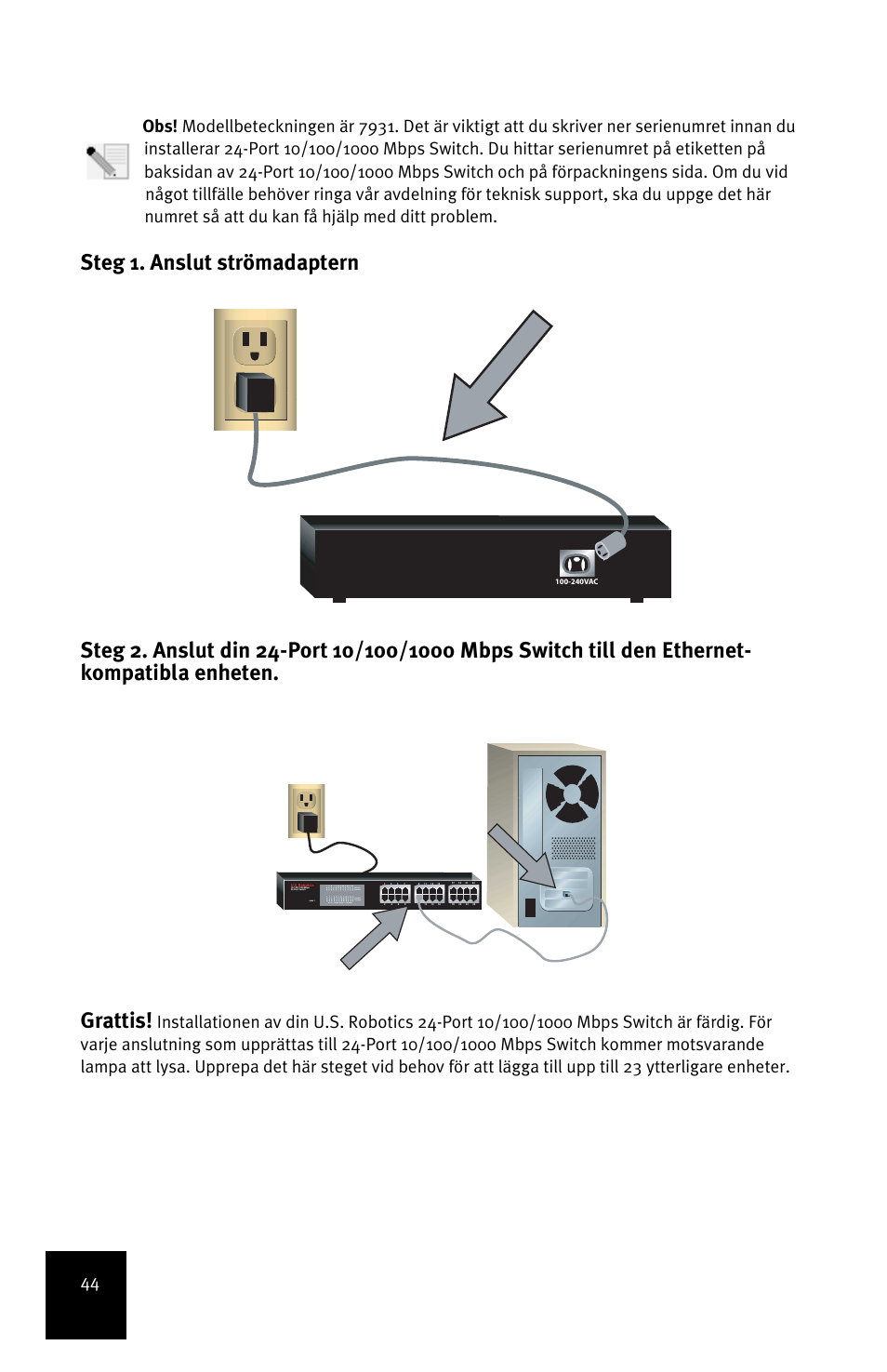 USRobotics 7931 User Manual | Page 48 / 85