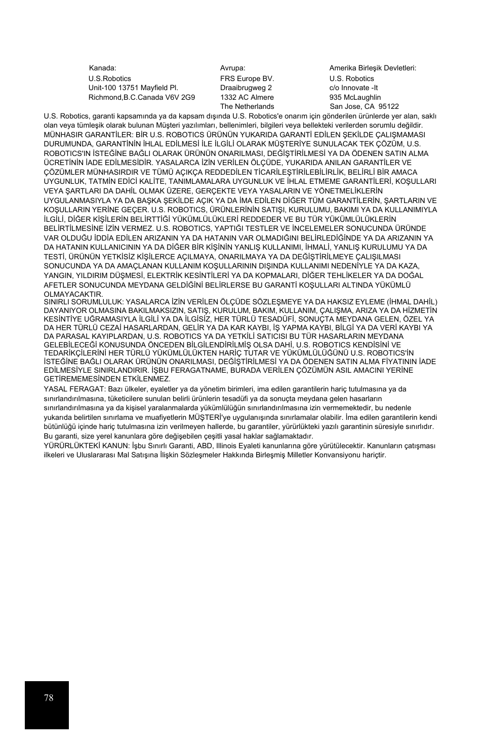 USRobotics 7931 User Manual | Page 83 / 85