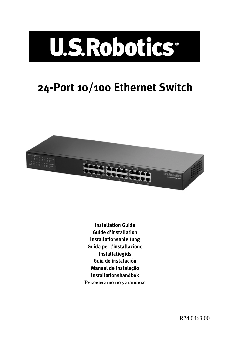 USRobotics 24-Port 10/100 User Manual | 78 pages