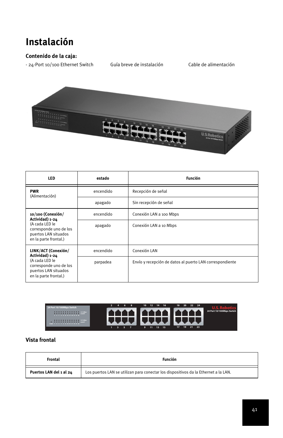 USRobotics 24-Port 10/100 User Manual | Page 45 / 78