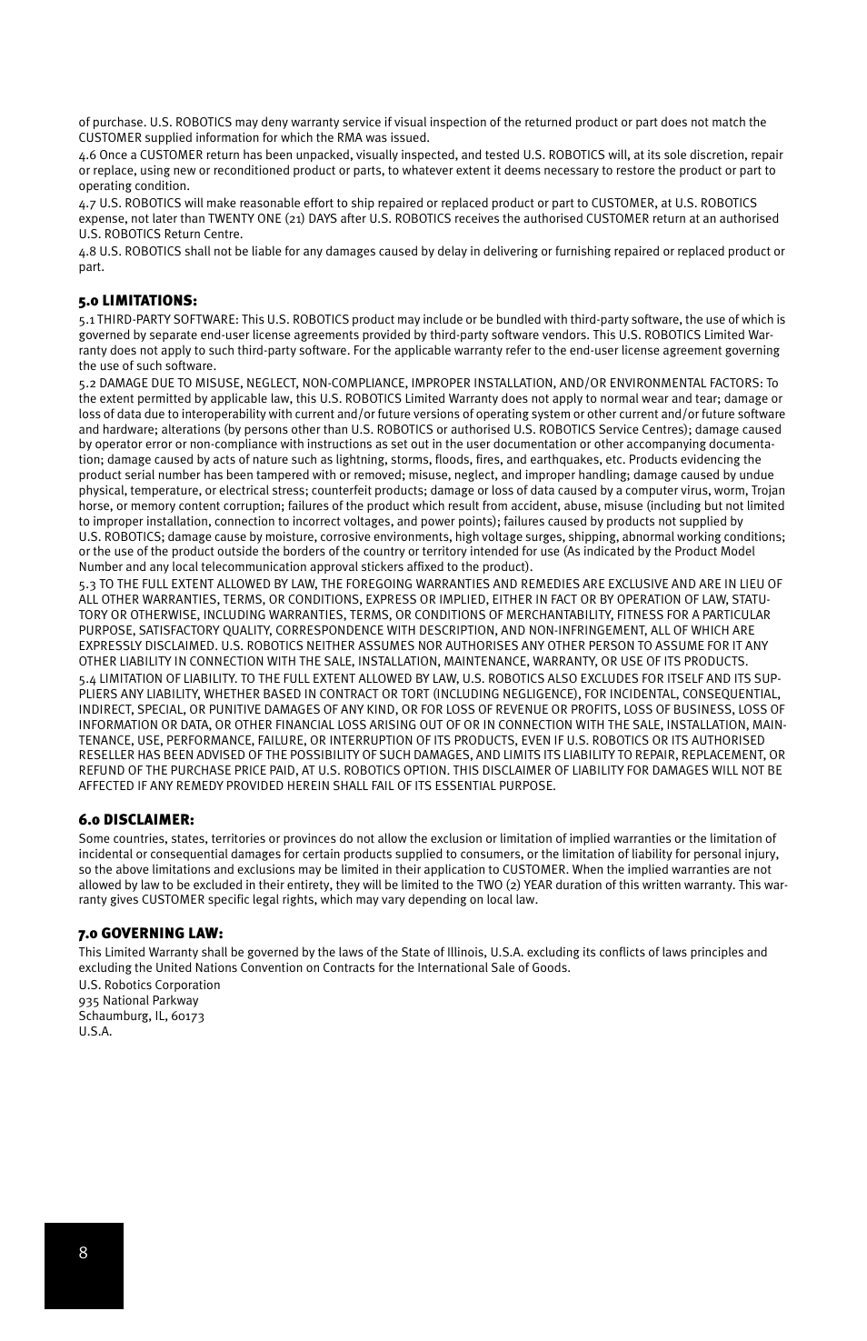 USRobotics 5-Port 10/100Mbps Ethernet Switch 7905A User Manual | Page 12 / 96