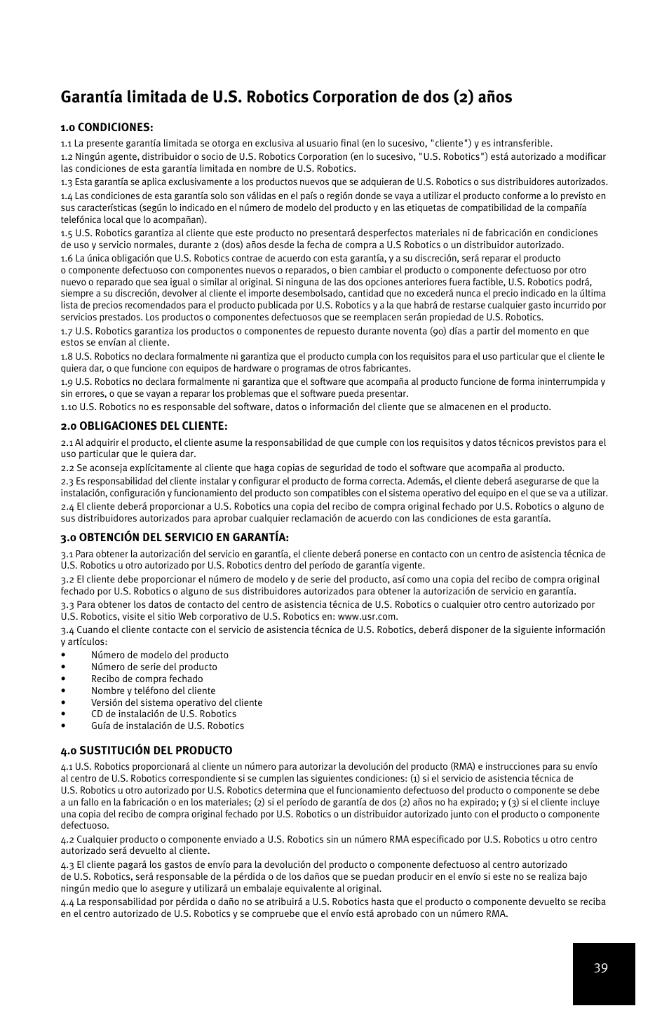 USRobotics 5-Port 10/100Mbps Ethernet Switch 7905A User Manual | Page 43 / 96