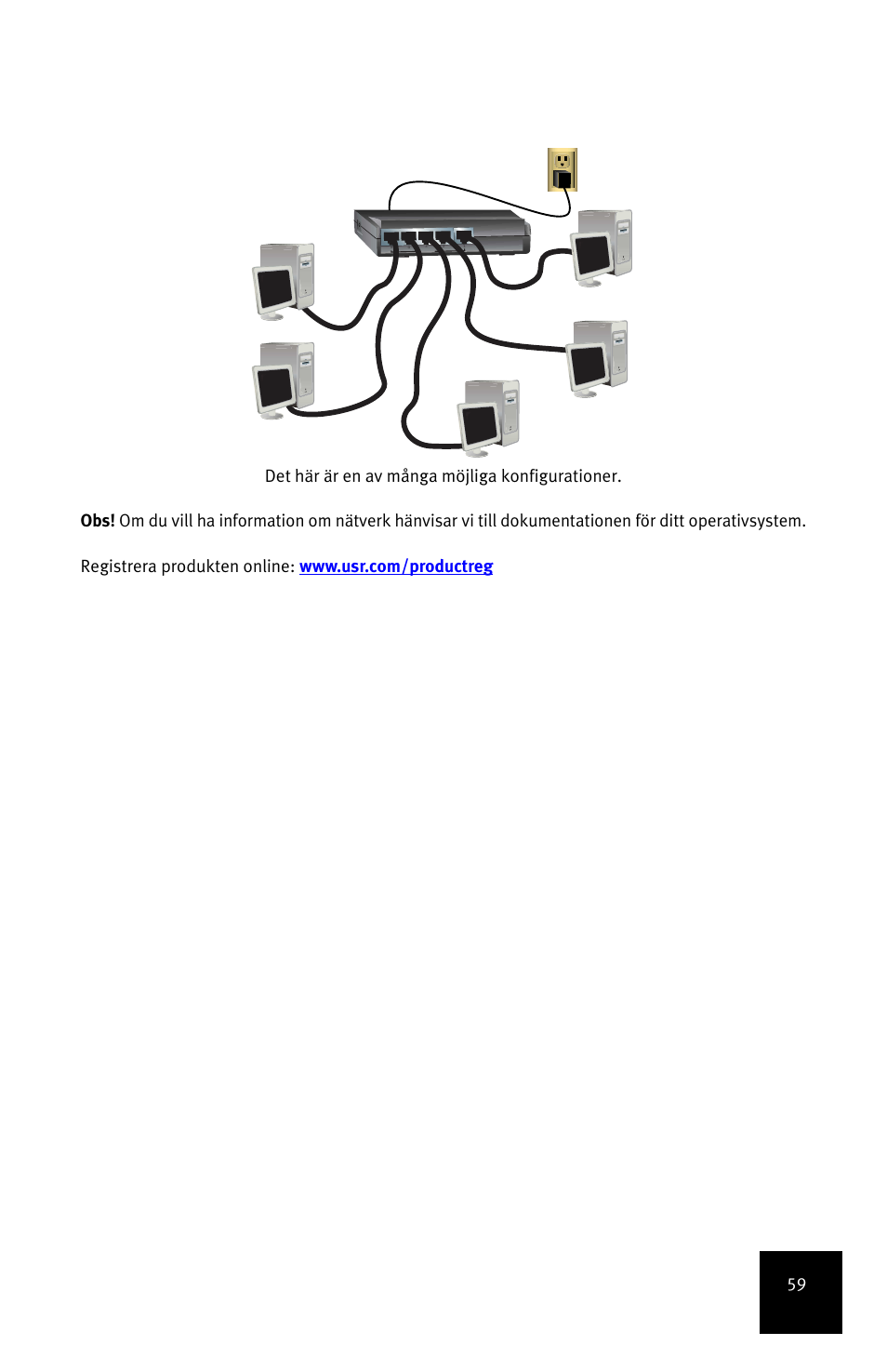 USRobotics 5-Port 10/100Mbps Ethernet Switch 7905A User Manual | Page 63 / 96