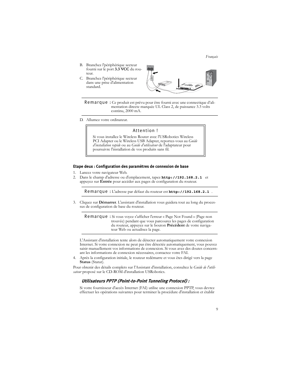 USRobotics US ROBOTICS WIRELESS ROUTER 5466 User Manual | Page 13 / 56