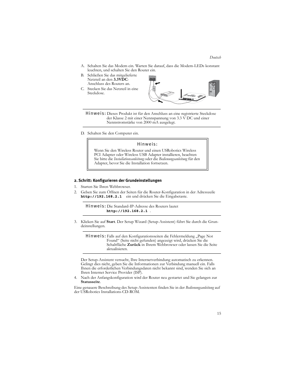 USRobotics US ROBOTICS WIRELESS ROUTER 5466 User Manual | Page 19 / 56