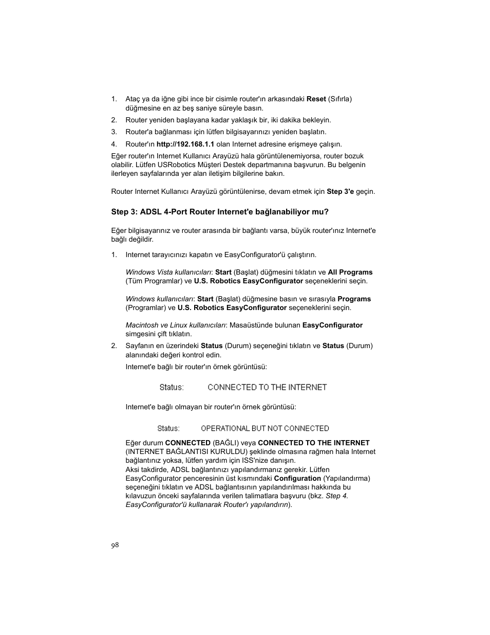 USRobotics ADSL 4-Port Router User Manual | Page 100 / 120