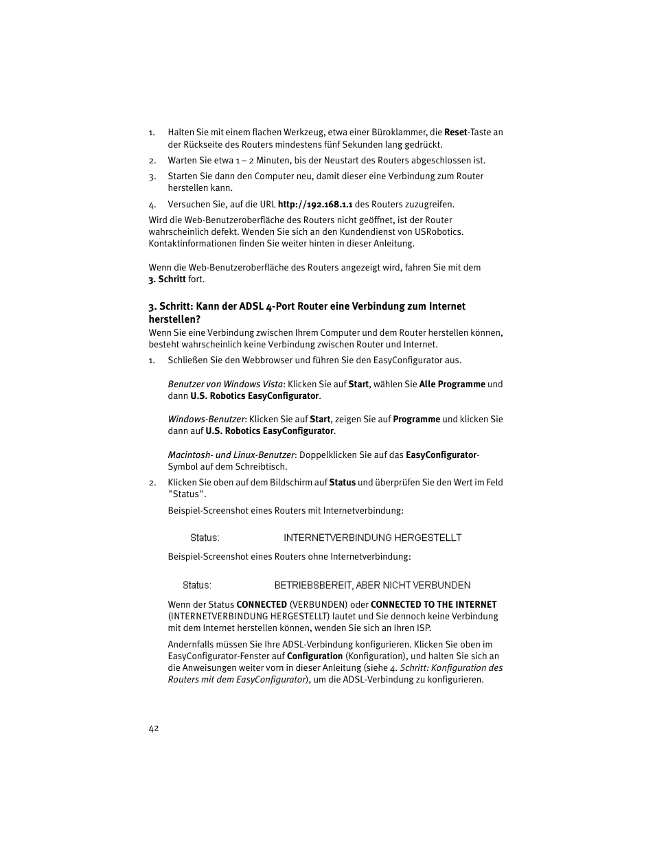 USRobotics ADSL 4-Port Router User Manual | Page 44 / 120