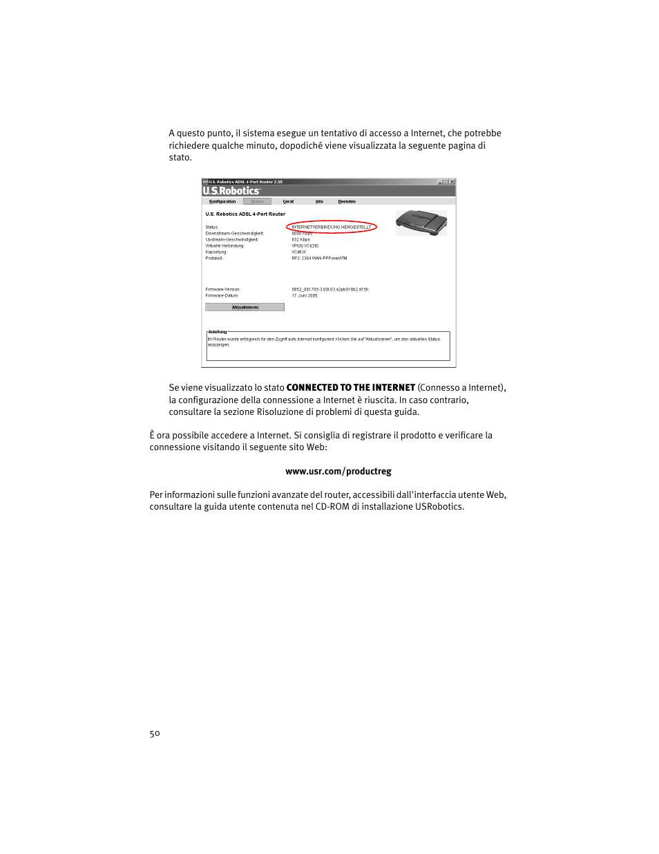 USRobotics ADSL 4-Port Router User Manual | Page 52 / 120