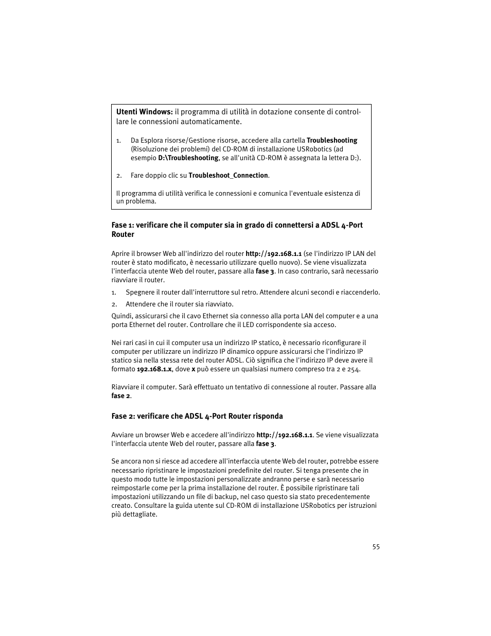 USRobotics ADSL 4-Port Router User Manual | Page 57 / 120
