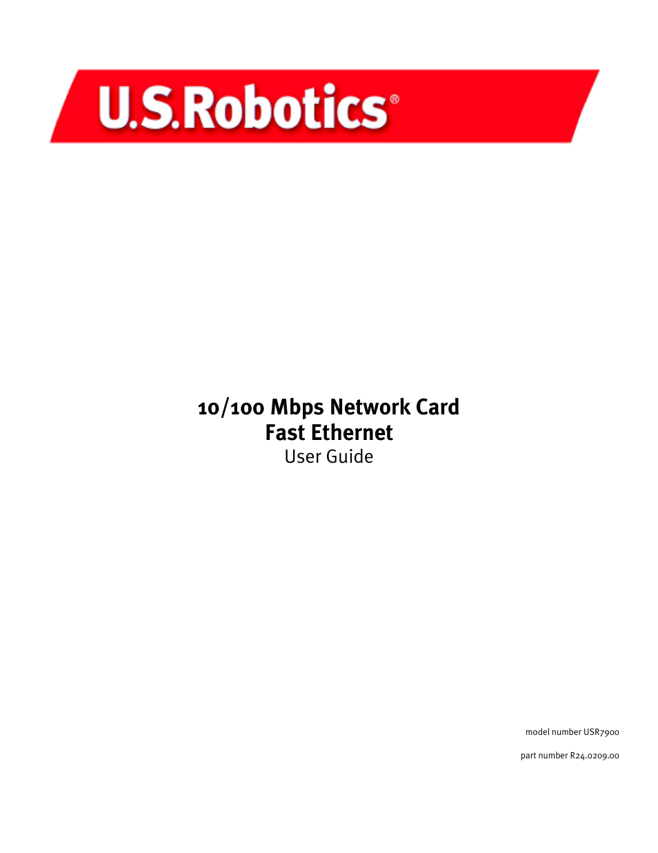 USRobotics USR7900 User Manual | 8 pages