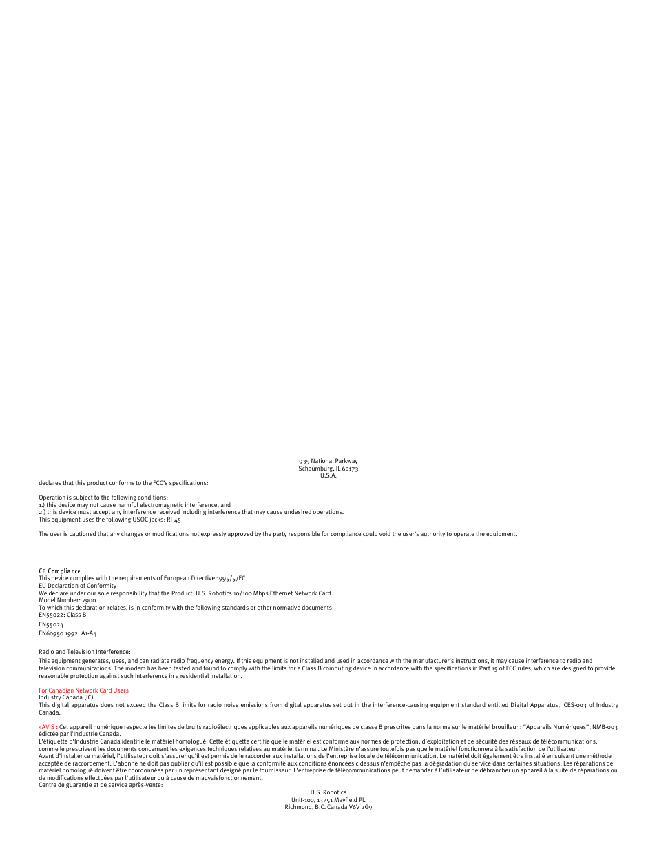 USRobotics USR7900 User Manual | Page 6 / 8