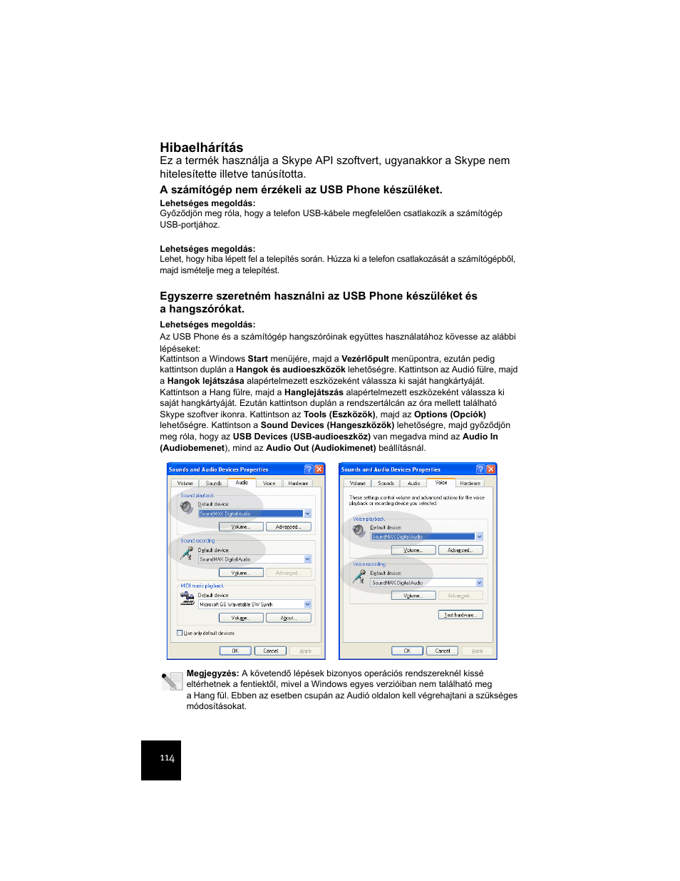 Hibaelhárítás | USRobotics USR9600 User Manual | Page 117 / 139