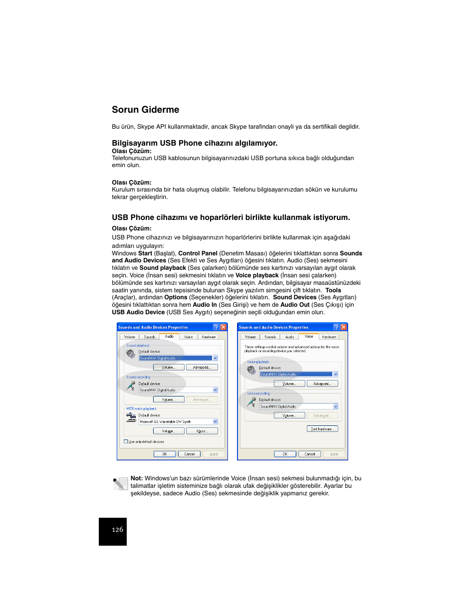 Sorun giderme | USRobotics USR9600 User Manual | Page 129 / 139