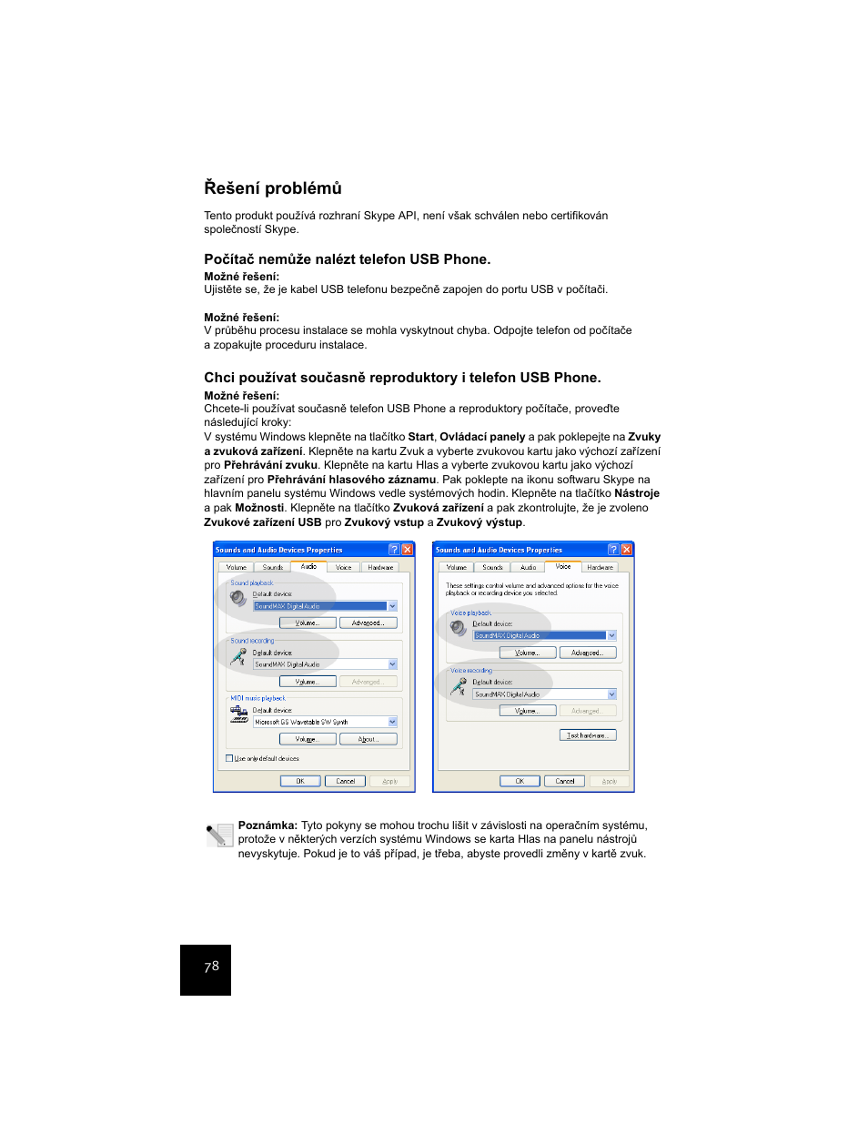 Řešení problémů | USRobotics USR9600 User Manual | Page 81 / 139