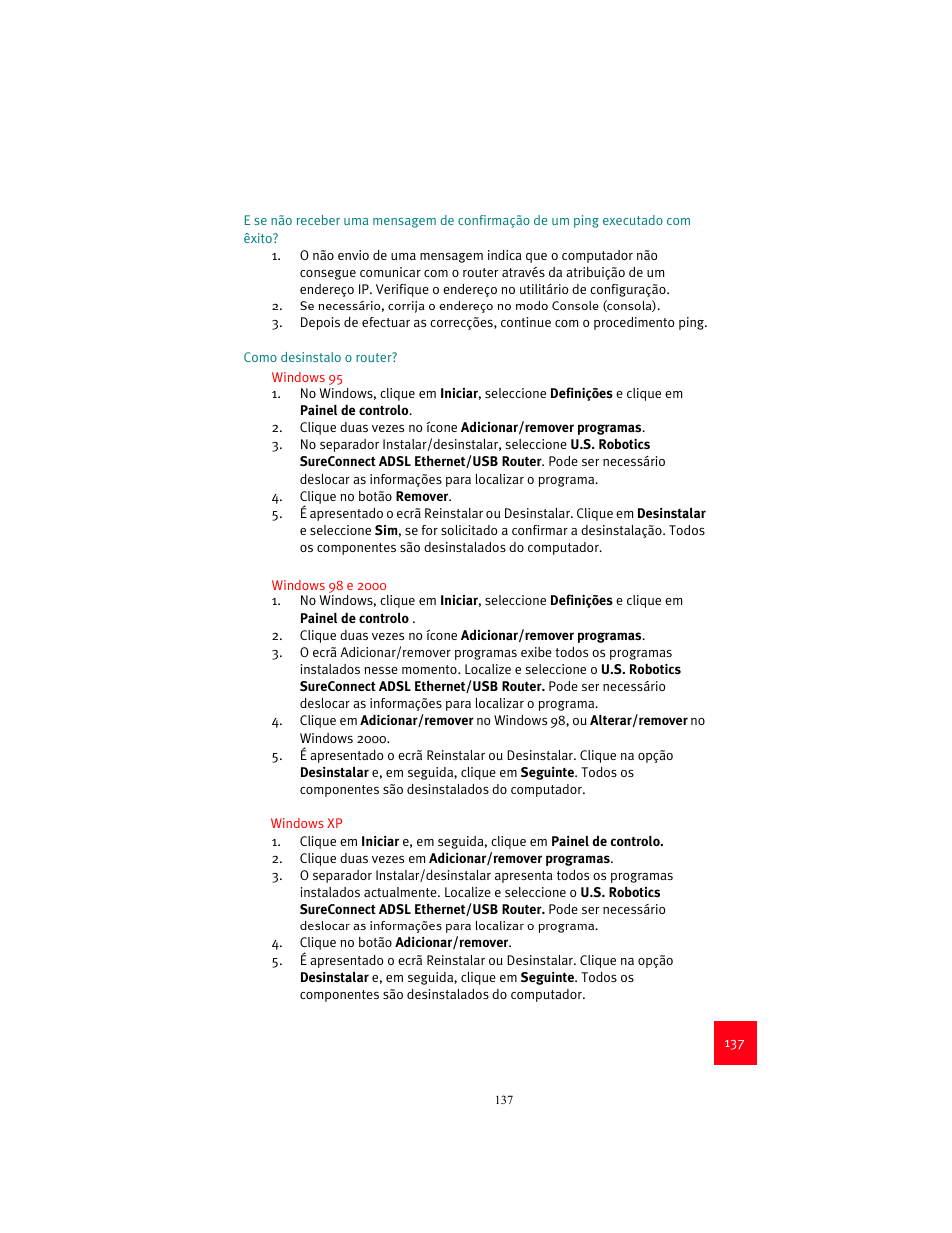 USRobotics 9003 User Manual | Page 141 / 182