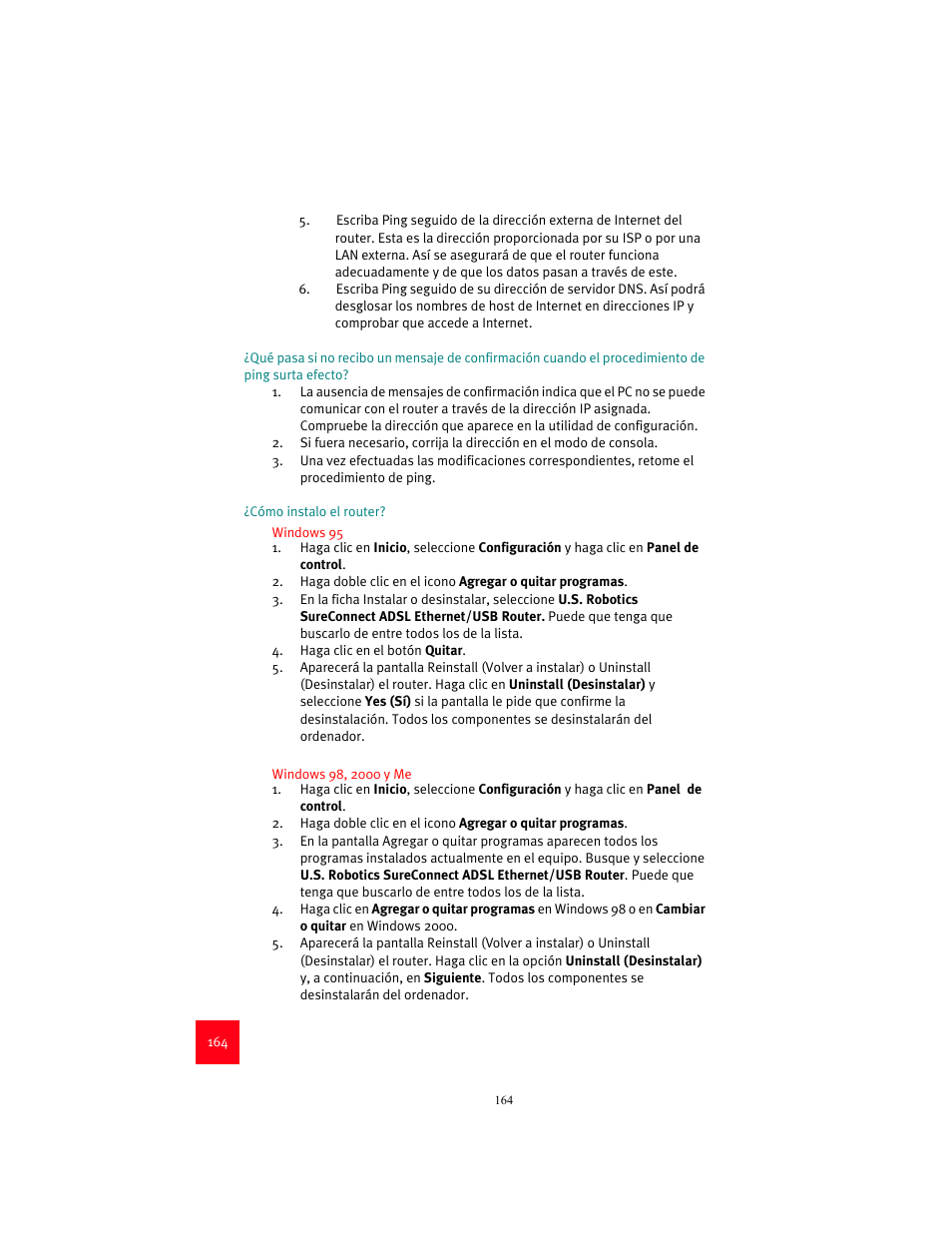 USRobotics 9003 User Manual | Page 168 / 182