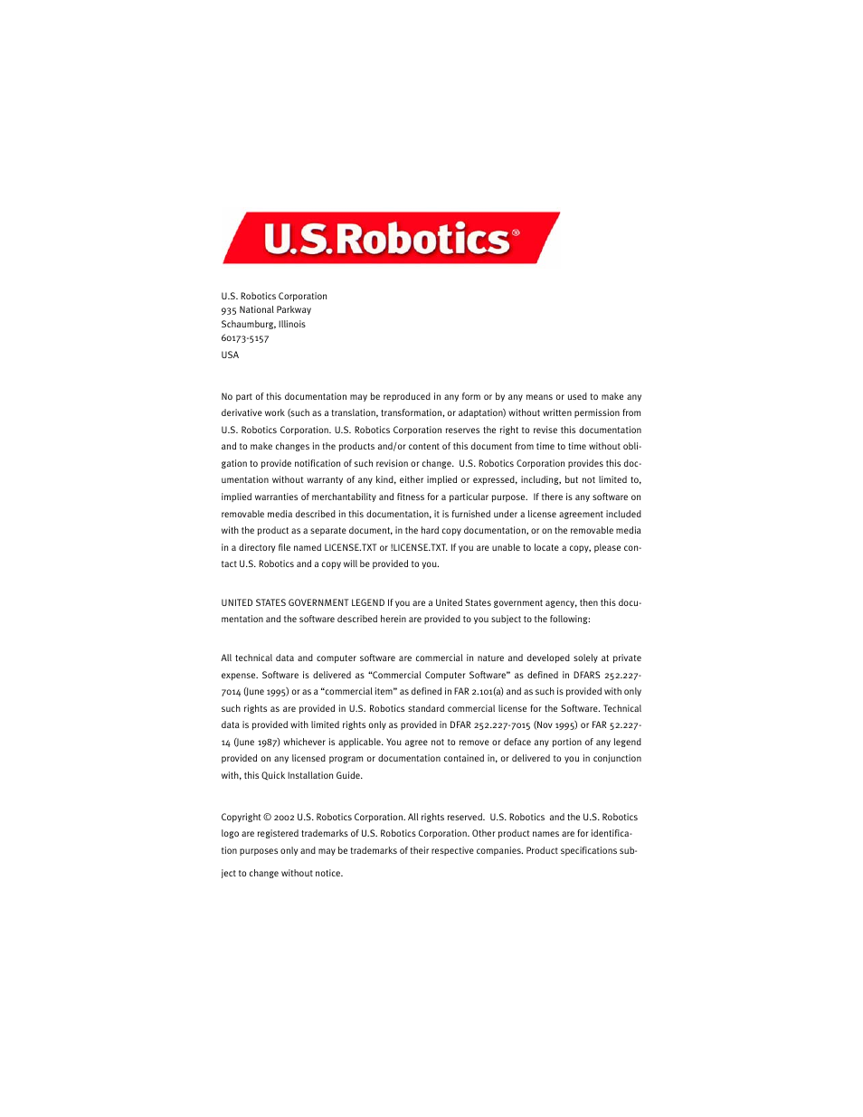 USRobotics 9003 User Manual | Page 2 / 182