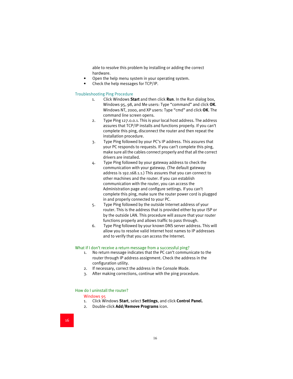 USRobotics 9003 User Manual | Page 20 / 182