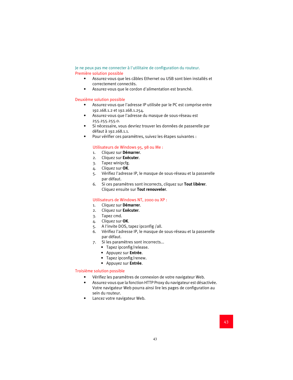 USRobotics 9003 User Manual | Page 47 / 182