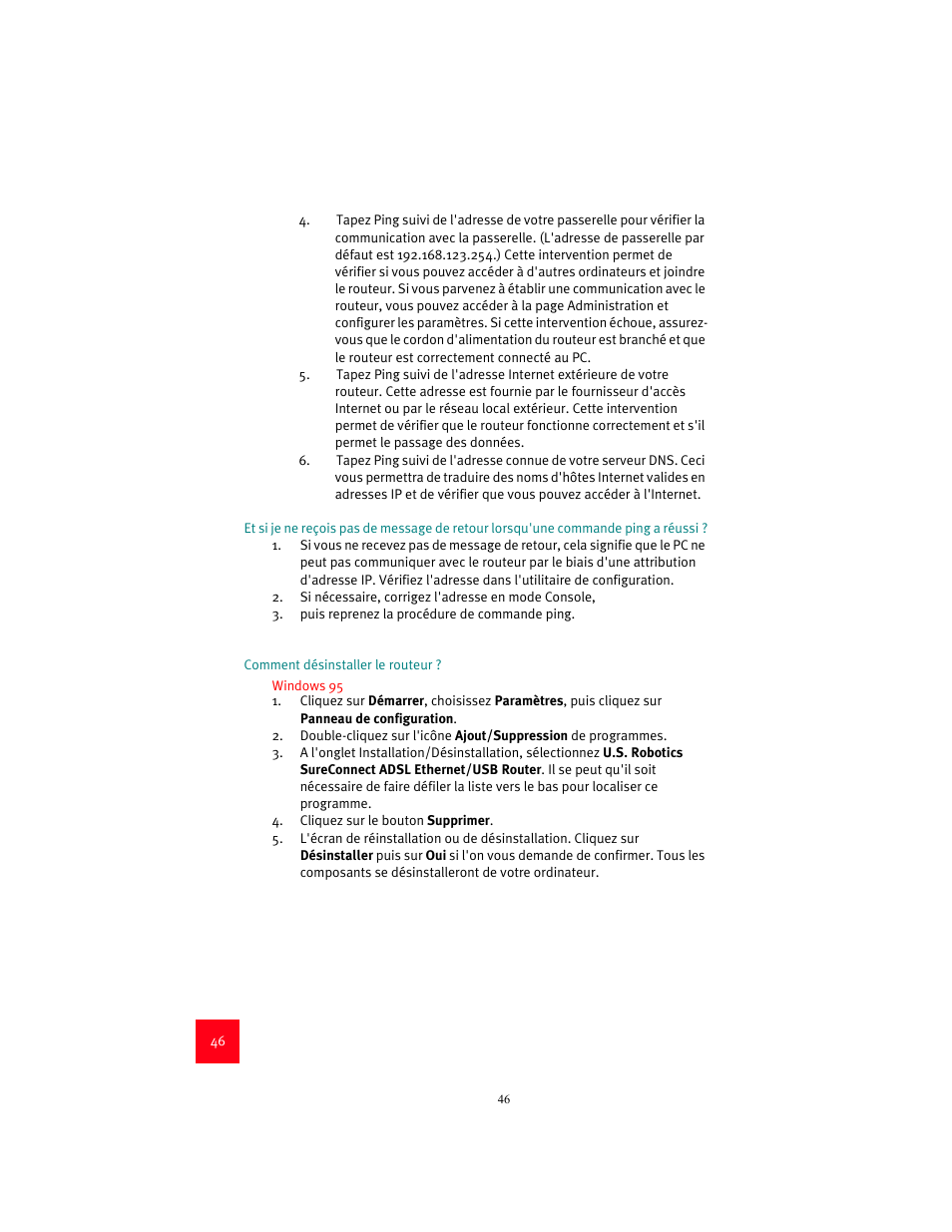 USRobotics 9003 User Manual | Page 50 / 182