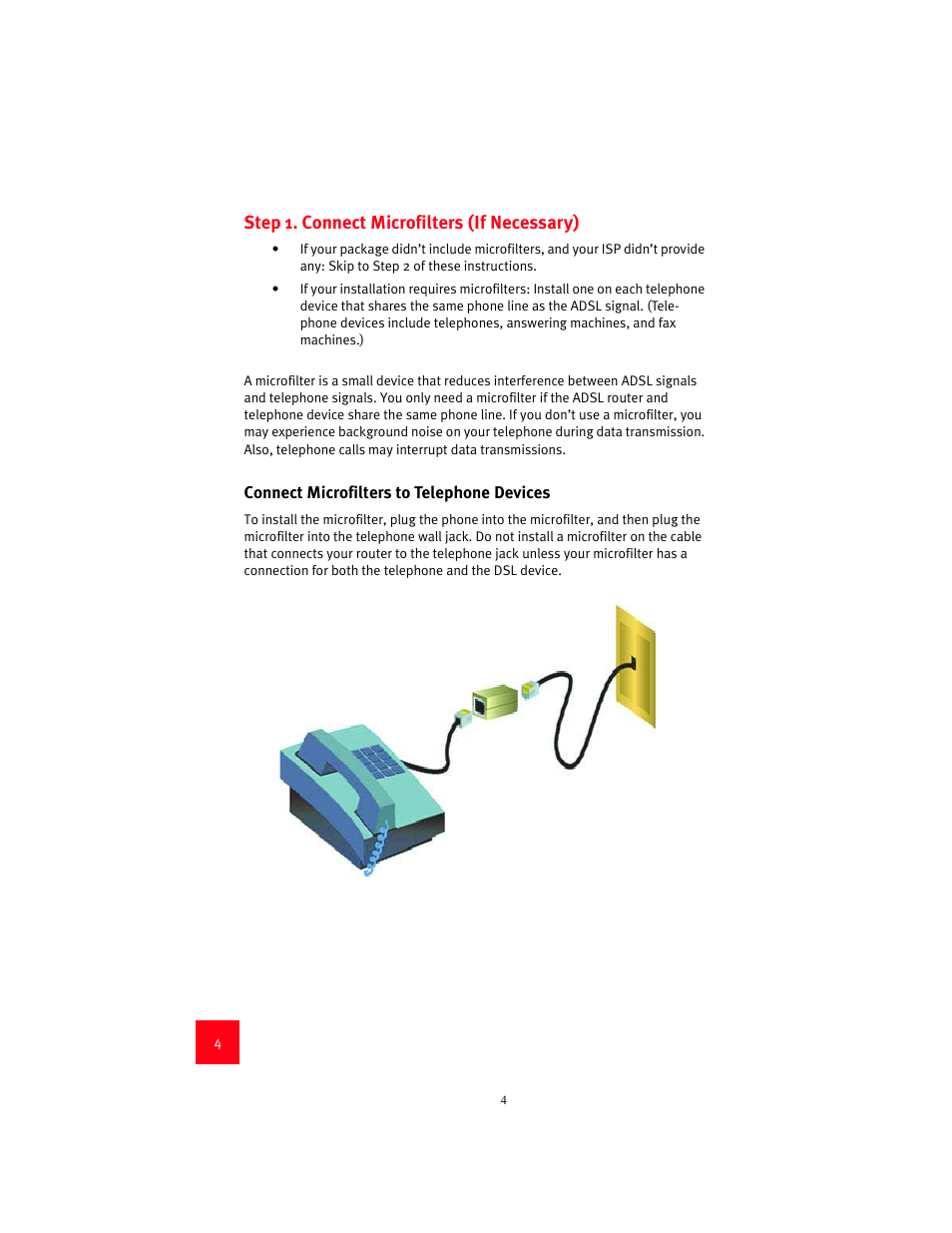 Step 1. connect microfilters (if necessary) | USRobotics 9003 User Manual | Page 8 / 182