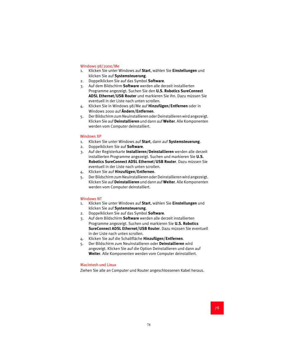 USRobotics 9003 User Manual | Page 82 / 182