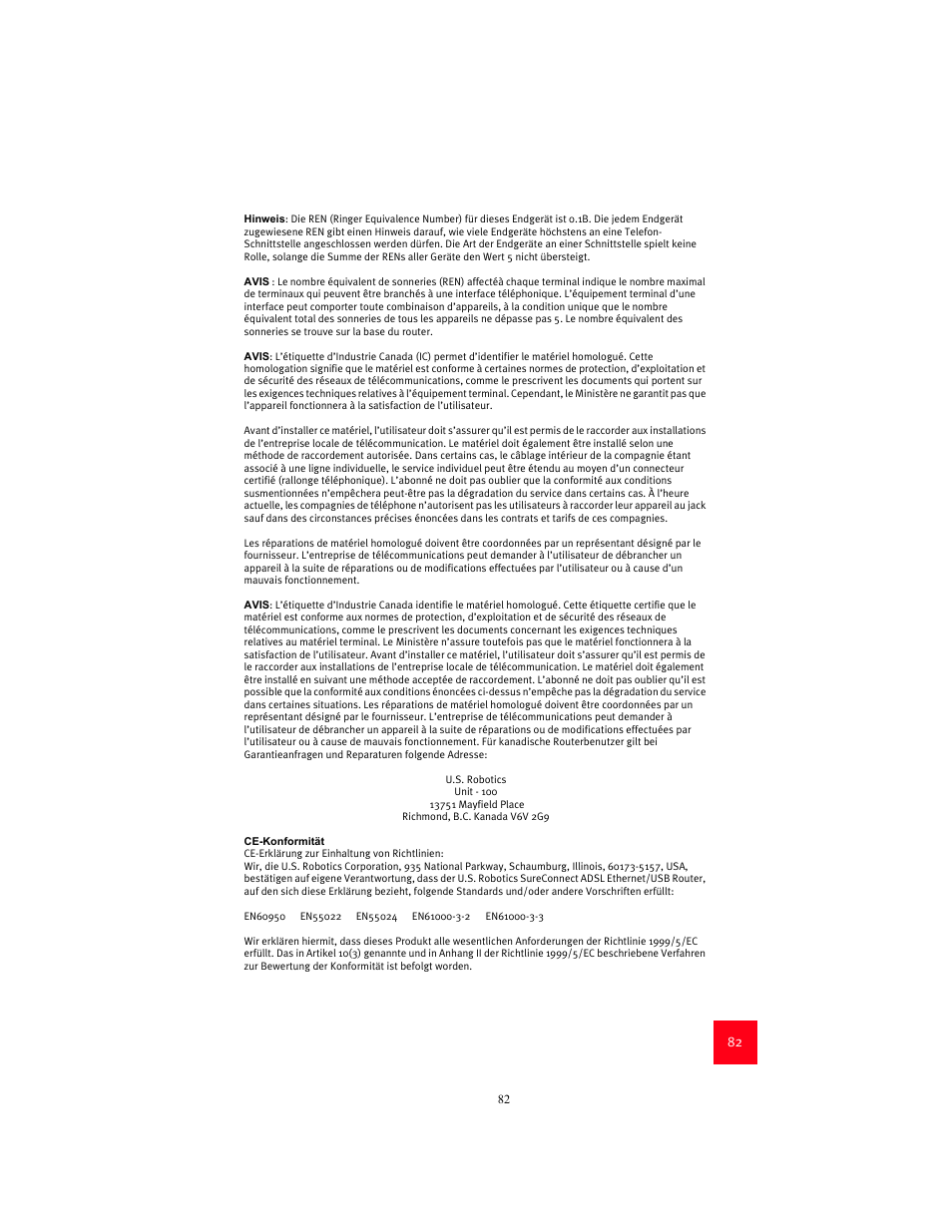 USRobotics 9003 User Manual | Page 86 / 182