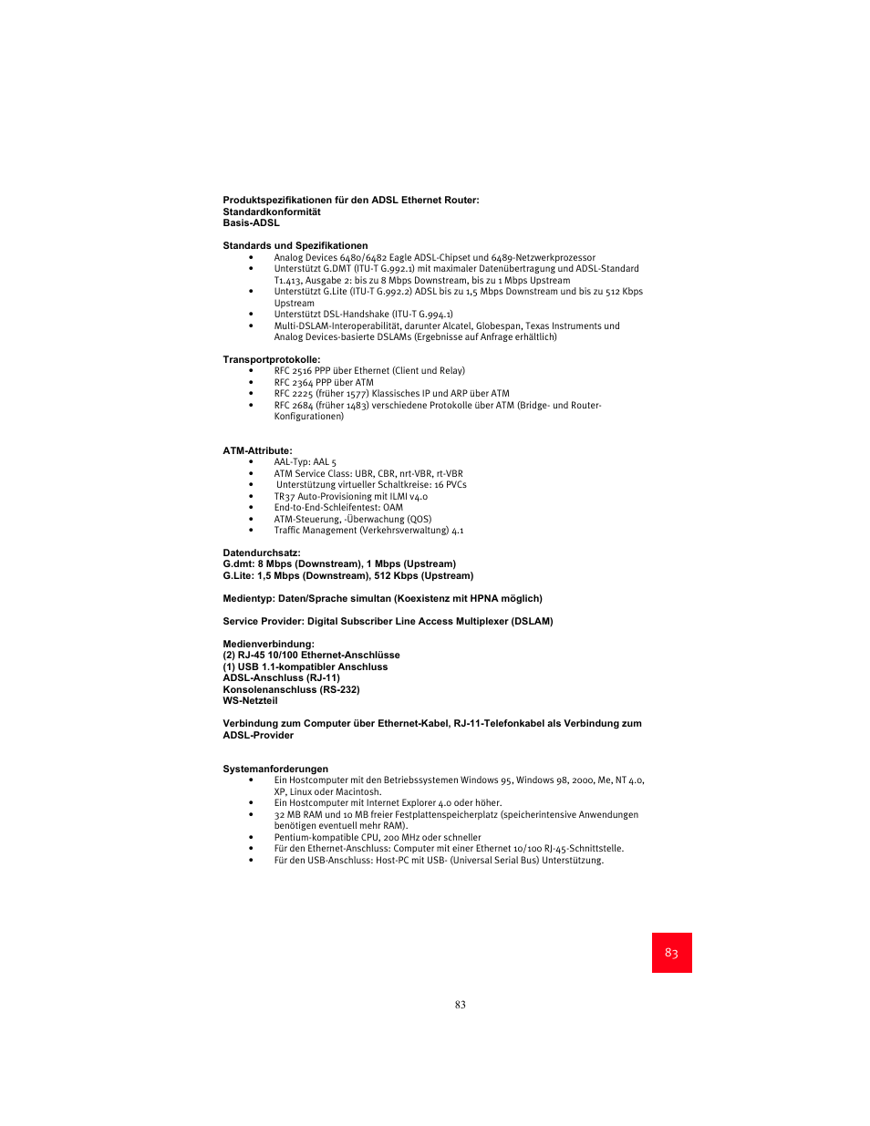 USRobotics 9003 User Manual | Page 87 / 182