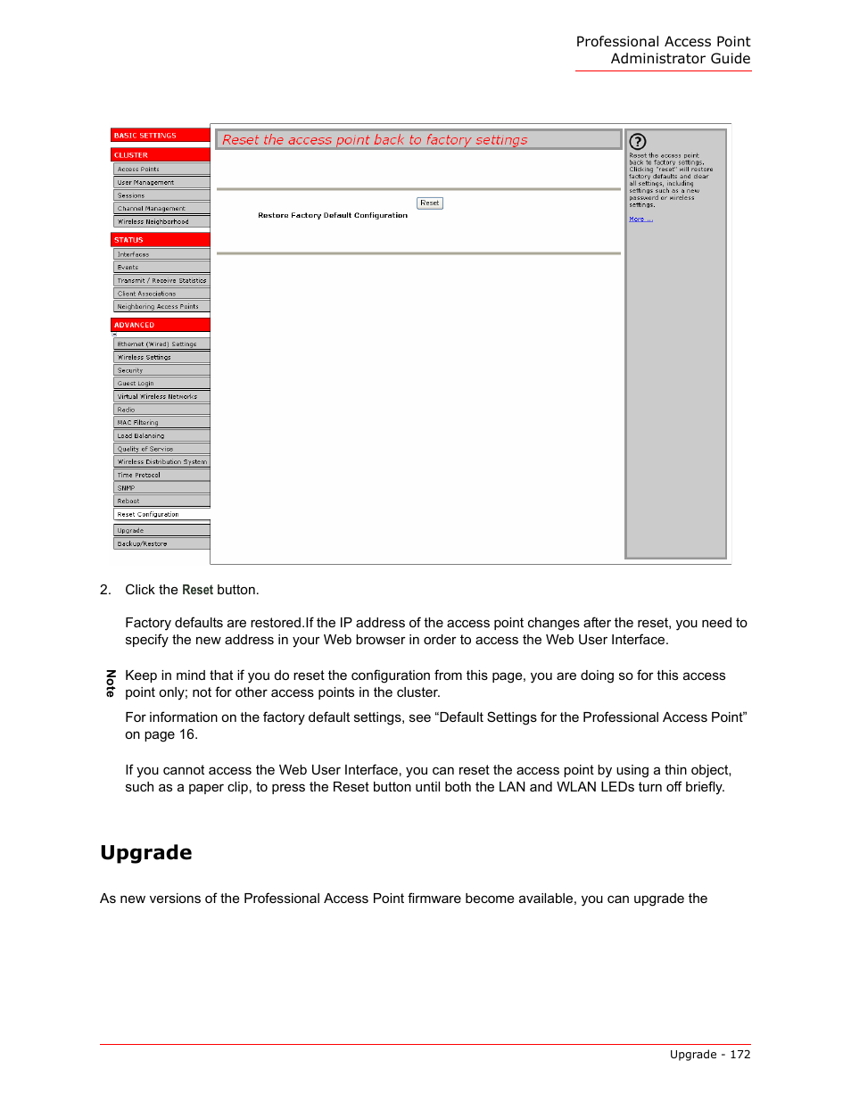 Upgrade | USRobotics Instant802 APSDK User Manual | Page 172 / 328