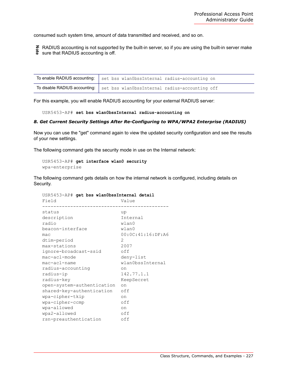 USRobotics Instant802 APSDK User Manual | Page 227 / 328